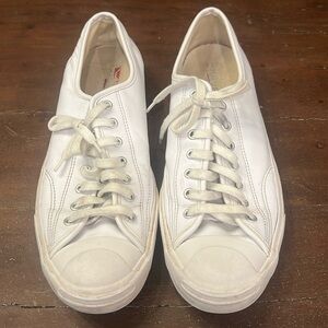 Men’s Converse Jack Purcell Leather Low Top Tennis Shoes